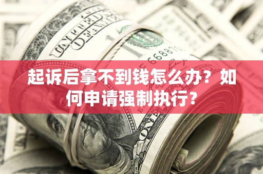 济南起诉后拿不到钱怎么办？如何申请强制执行？