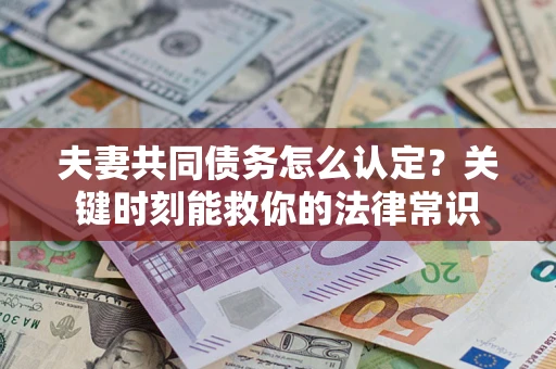 济南夫妻共同债务怎么认定？关键时刻能救你的法律常识