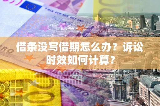 济南借条没写借期怎么办？诉讼时效如何计算？